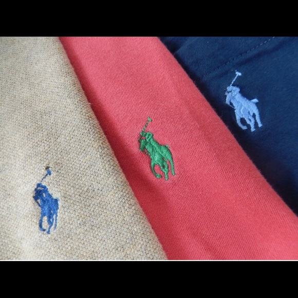 3 USED POLO RALPH LAUREN SHORT SLEEVE SHIRT SIZE L - Picture 1 of 8